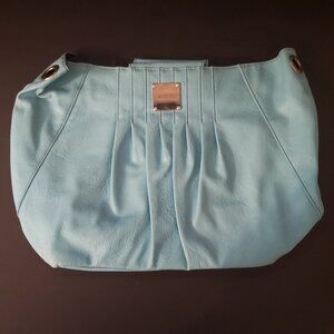 Miche Sally Demi Shell Turquoise Faux Leather Lined Silver Tone Hardware